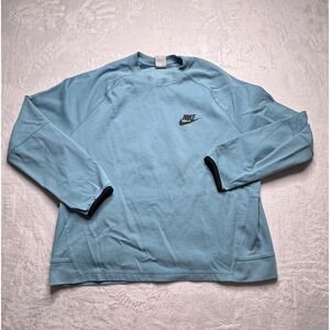 Nike Sportswear Mens XXL Tech Fleece Crewneck Sweatshirt Mineral Teal Blue